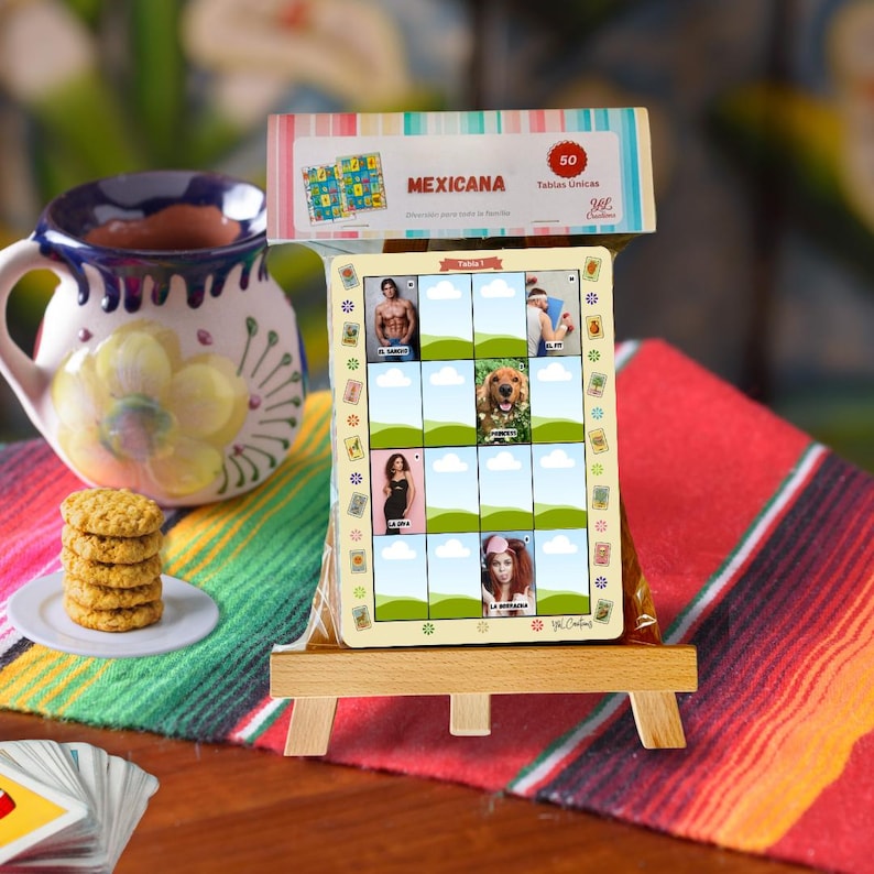 Original personalized Lotería product photograph