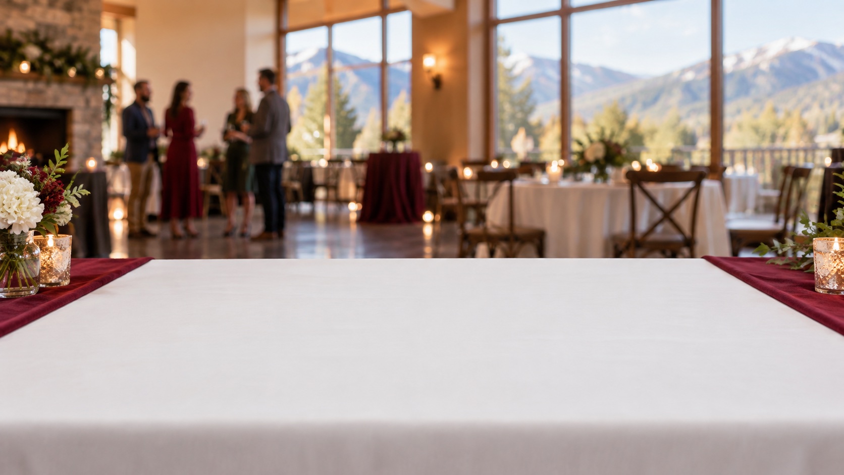 An inviting Colorado-inspired event setting