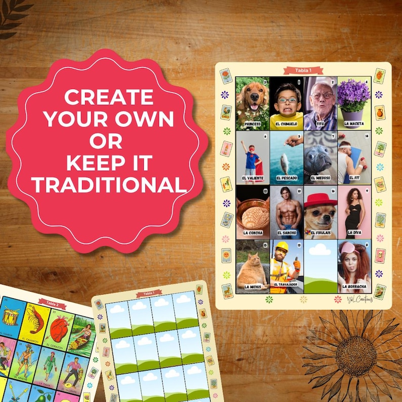 Original editable Lotería edition