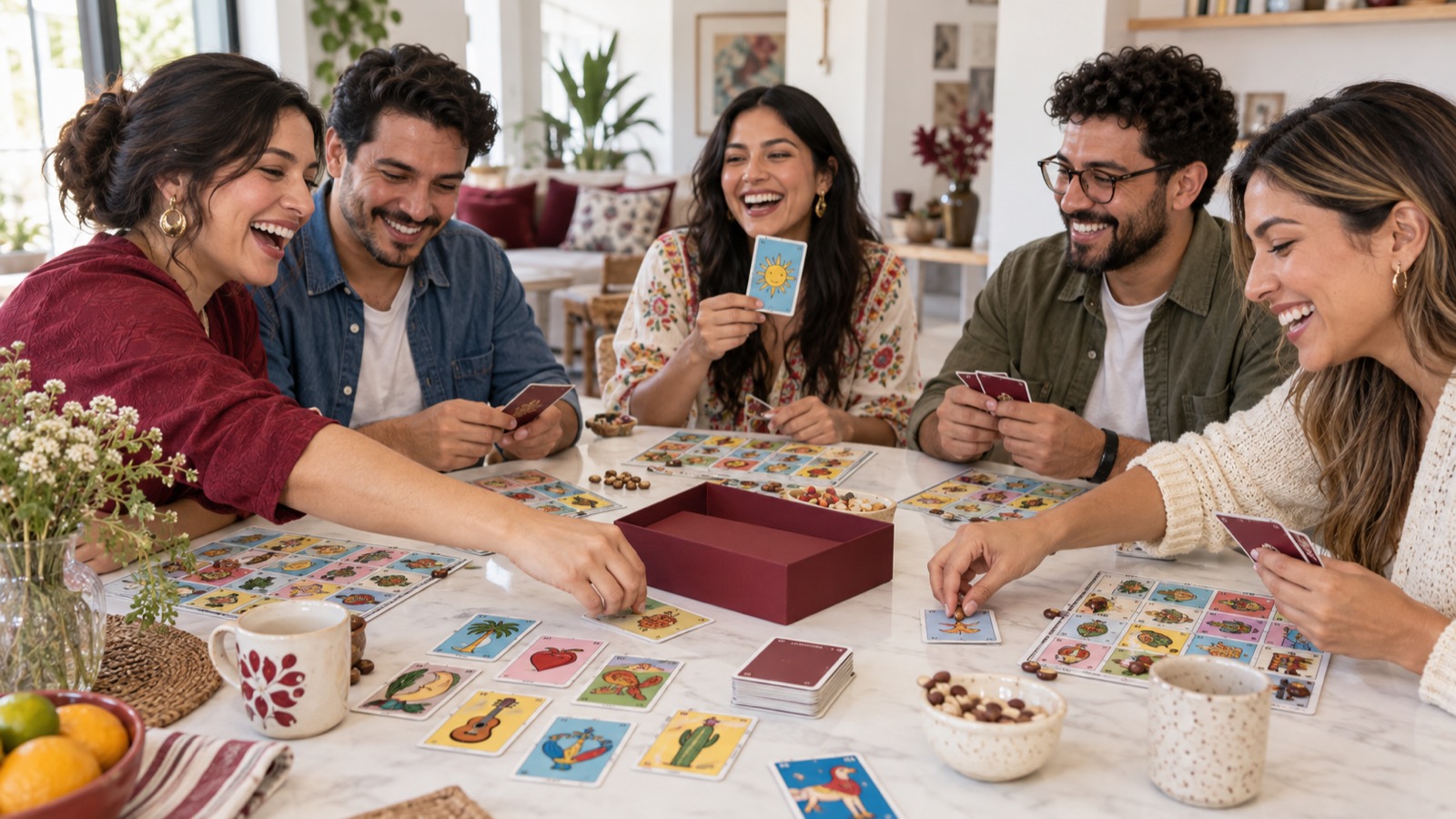 A joyful gathering around Lotería