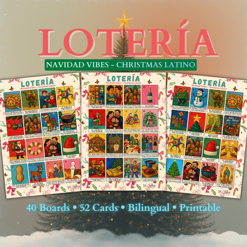 Latino Christmas Lotería